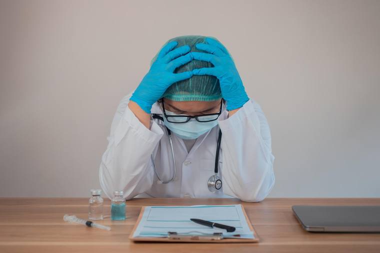 Physician in a hospital setting